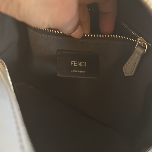 Fendi-Mini Flowerland BackPack-Light Blue Leather - Picture 9 of 11